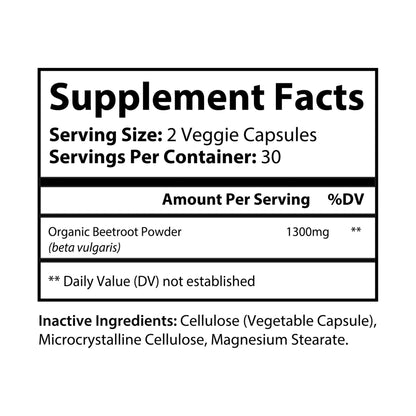 BeetBlitz - Beetroot Supplement (60 Capsules) - Vybs Up! 